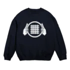 中華呪術堂（チャイナマジックホール）の【白】九字切り【イラストのみ】 Crew Neck Sweatshirt