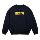 myon shopのねこ fat cat cooking Crew Neck Sweatshirt