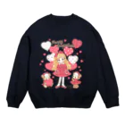 Fancy Surprise!の♡Valentine’s Heart Balloon♡ Crew Neck Sweatshirt