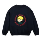 ぺちつりーの好きなタイプの子（金髪）vol.2 red Crew Neck Sweatshirt