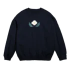 さちこのお花( しろ ) Crew Neck Sweatshirt