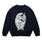 segasworksの首を傾げてるアフリカオオコノハズク Crew Neck Sweatshirt