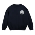 戦国神社 -戦国グッズ専門店-の本多忠勝/徳川四天王/本多立ち葵/ホワイト Crew Neck Sweatshirt