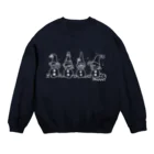 PHANT-ﾌｧﾝﾄ-の雪だるま/白 Crew Neck Sweatshirt