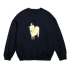 tomoringringのひつじとすずめ Crew Neck Sweatshirt