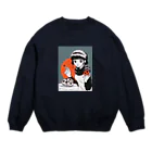 sawのメイド特製のおやつはいかが？🥞🍪🐛 Crew Neck Sweatshirt