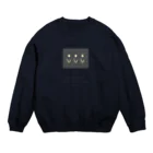 rilybiiのcreamTulip × charcoalbrown Crew Neck Sweatshirt