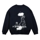 山形屋米店の白版＿クロード・モネ「日傘をさす女」 Crew Neck Sweatshirt