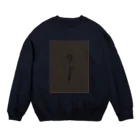 rilybiiの darkcharcoal chocolateBrown Crew Neck Sweatshirt