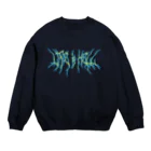 Parallel Imaginary Gift ShopのLife is Hell（Yellow） Crew Neck Sweatshirt