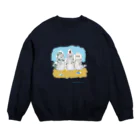 Beautiful Earthの海ゴミに悩むアザラシ3兄弟 Crew Neck Sweatshirt