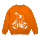 山形屋米店のピストバイクでポタリング Crew Neck Sweatshirt