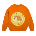 前田悠花｜イラストレーターの★ハリネズミ★ Crew Neck Sweatshirt