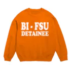 DRIPPEDのBI-FSU DETAINEE 白ロゴ Crew Neck Sweatshirt