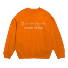 Silvervine PsychedeliqueのNavier-Stokes方程式：フローに身を任せて（白字） Crew Neck Sweatshirt