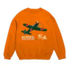 NYAO_AVIATIONの三菱 十七試艦上戦闘機 烈風 (A7M1)  Crew Neck Sweatshirt