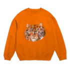 yamamotoeriの右足が痛い虎 Crew Neck Sweatshirt