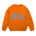 カレッジロゴ何か良いのハローカレッジ Crew Neck Sweatshirt