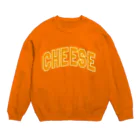 カレッジロゴ何か良いのチーズカレッジ Crew Neck Sweatshirt