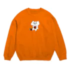 ennuのじゅるねこ秋の読書 Crew Neck Sweatshirt