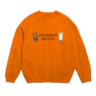 SHOP HAPPY HORSES（馬グッズ）のスピプーロゴ Crew Neck Sweatshirt