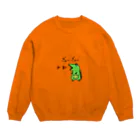 yamapiyoのぎゃんぎゃん恐竜 Crew Neck Sweatshirt