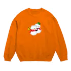 ララちゃんshopの雪だるちゃん Crew Neck Sweatshirt