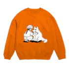  いのはな商店のかりあげくんとわんころ Crew Neck Sweatshirt