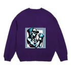 NATTOMOのボクシング女子 Crew Neck Sweatshirt