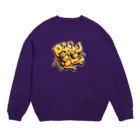 野良🌙のワルアニマル(PAGU) Crew Neck Sweatshirt