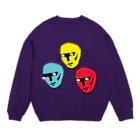 JUDY NOTIMEのCOLORFUL HEADS Crew Neck Sweatshirt