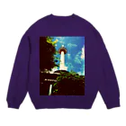 mumu-yaのkyoto tower Crew Neck Sweatshirt