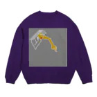 きつねとダイアモンドのホオヅエ Crew Neck Sweatshirt