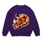 ＊fumm al-fut＊　のチェリーパイ（オイルパステル） Crew Neck Sweatshirt