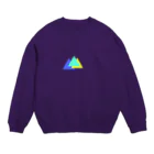 starlight__のtriangle×3 Crew Neck Sweatshirt