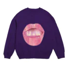 ぽんぽこあんぽんたんのLips💋 foll in love Crew Neck Sweatshirt