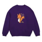 yuccoloのエゾリスちゃん Crew Neck Sweatshirt