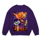 GECKO-SO-SINGのパワーストーン『カンテラオパール』 Crew Neck Sweatshirt