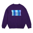 Twinkle-BooのBallet!!blue Crew Neck Sweatshirt