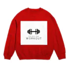 fitnessruiのOne more rep workout  Crew Neck Sweatshirt