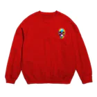 kobura05のカラフル・スカルアート Crew Neck Sweatshirt