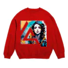 WA-TA craftのRED_EYES Crew Neck Sweatshirt