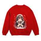 StellaのAIメイドカフェ　ジュンちゃん Crew Neck Sweatshirt