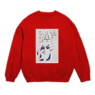 みゆ左衛門のニャンコら Crew Neck Sweatshirt