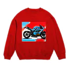 Moichi Designs Shop-2023のハイパーバイク Crew Neck Sweatshirt