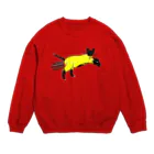 horimotoxxyukiのflying cat Crew Neck Sweatshirt