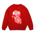 yukino-hiのめんそーれ沖縄赤花 Crew Neck Sweatshirt