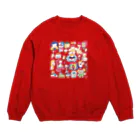 福田とおるの愛えとせとら Crew Neck Sweatshirt