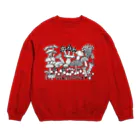 井上フヂヲのきのこ大会 Crew Neck Sweatshirt