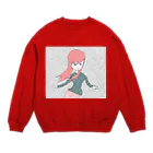 水草のナウ・ガール４３ Crew Neck Sweatshirt